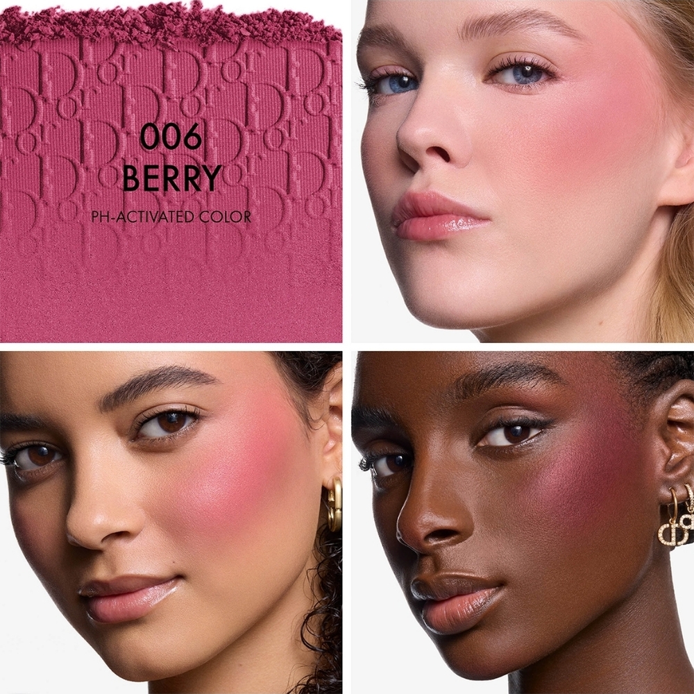 DIOR Rosy Glow Blush - Berry #6 - Full Size